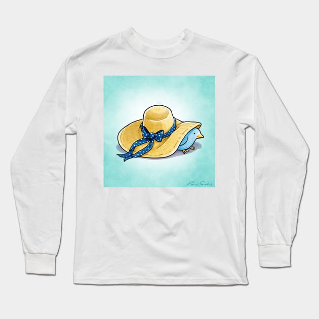 Fashion Bird - Hat Long Sleeve T-Shirt by JadedSketch